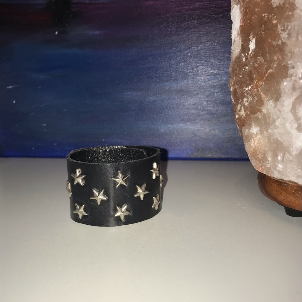 Bracelet Cuff with Star Studs